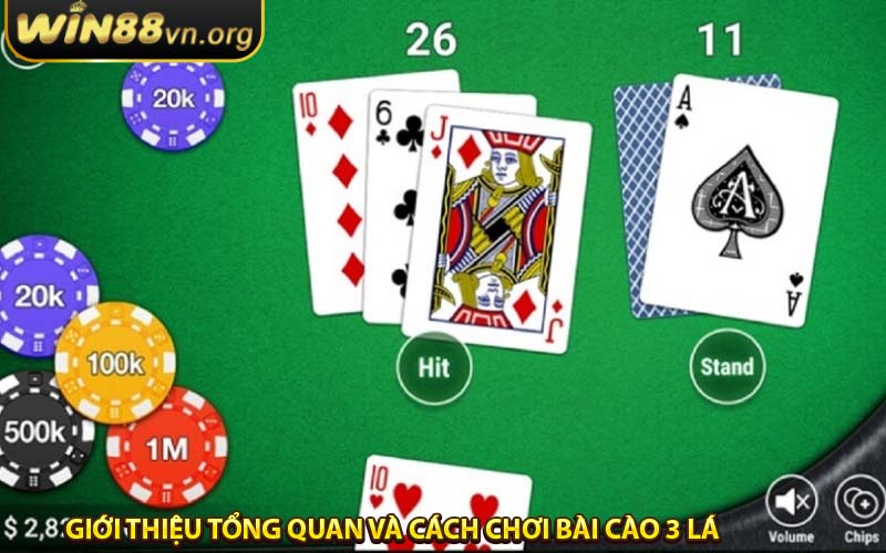 Giới thiệu tổng quan và cách chơi bài cào 3 lá