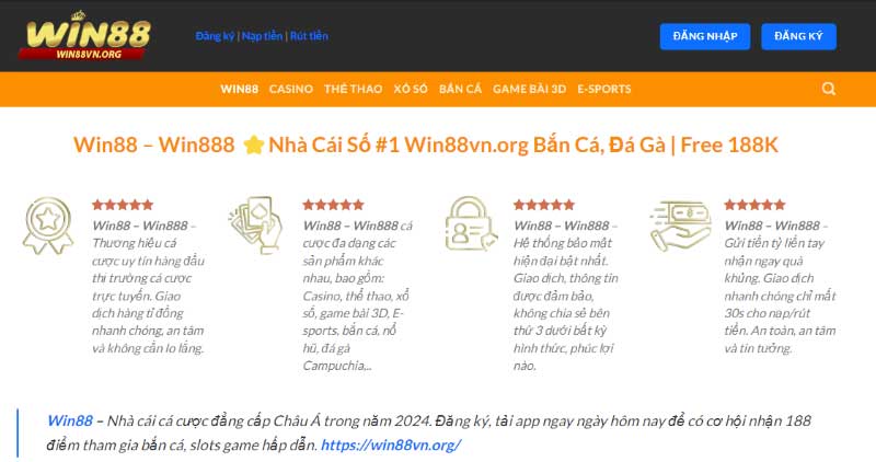 Win88 - Win888 nhà cái số #1 Châu Á